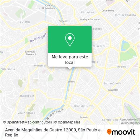 Como chegar até Avenida Magalhães de Castro 1200 em .